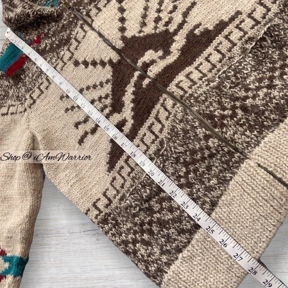 Faherty NWT Peruvian handknit sun & wave cardigan {PRICE FIRM} *shop@iamwarrior - Picture 9 of 12